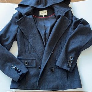 grane wool blend peacoat